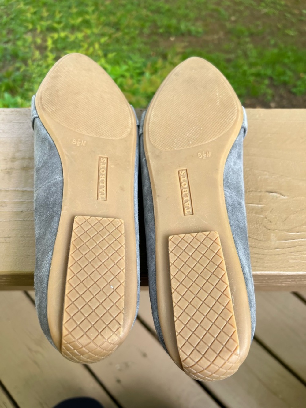 NWOT Talbots Suede Tassel Loafers - Gray 8.5 - Picture 5 of 6